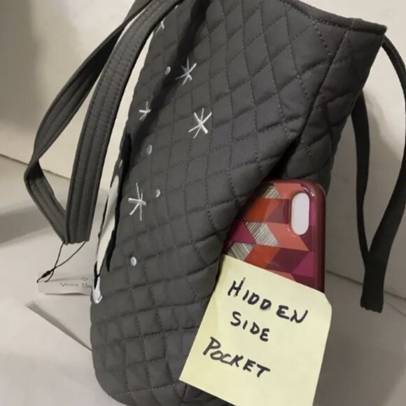 Vera Bradley Penguin Pair Tote 11.5 x 11.25 with hidden pockets NWT - Picture 7 of 8